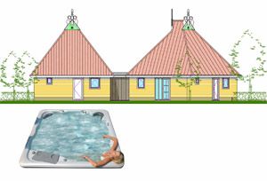 24-persoons VIP Luxe Multigeneration Pallertshuis met wellness op Bungalowpark Emslandermeer in Groningen